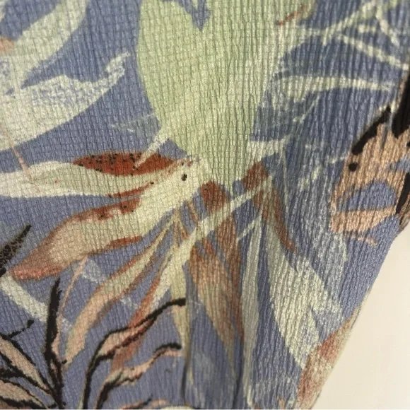 Garcia blue floral belted Romper Dress,  Size S - Picture 6 of 8